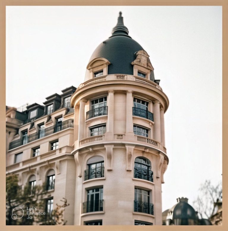 Viager Montaigne – Vendre en toute confiance Immeuble élégant avec une façade en pierre et un toit en pente, typique de l'architecture parisienne.